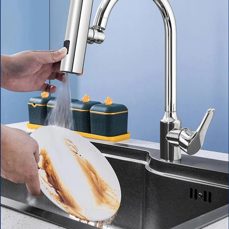 Adaptador de Torneira Cascata para Cozinha - 4 Funções e Bico Giratório 720°